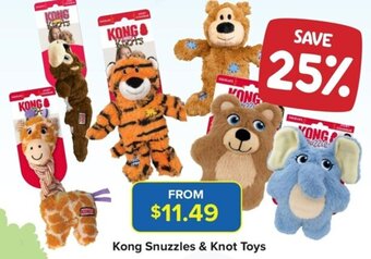 PetO Kong Snuzzles & Knot Toys offer