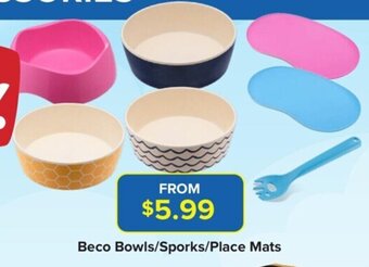 PetO Beco Bowls/Sporks/Place Mats offer