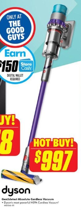 The Good Guys dyson Gen5detect Absolute Cordless Vacuum offer
