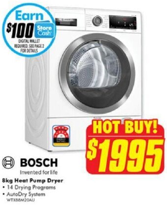 The Good Guys 8kg Heat Pump Dryer offer