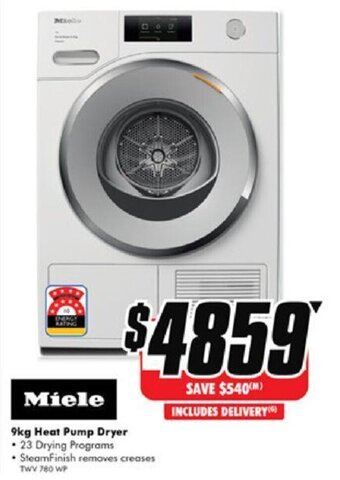 The Good Guys 9kg Heat Pump Dryer offer