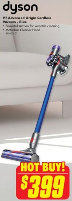 V7 Advanced Origin Cordless Vacuum - Blue