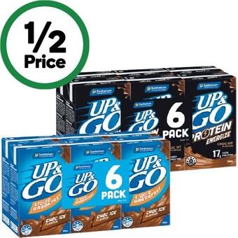 Woolworths Sanitarium up & go liquid breakfast or up & go energize 6 x 250ml offer