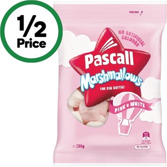 Woolworths Pascall marshmallows 280g offer