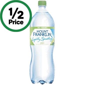 Woolworths Mount franklin lightly sparkling 1.25 litre offer