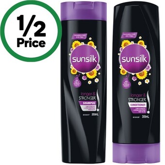 Woolworths Sunsilk shampoo or conditioner 350ml offer