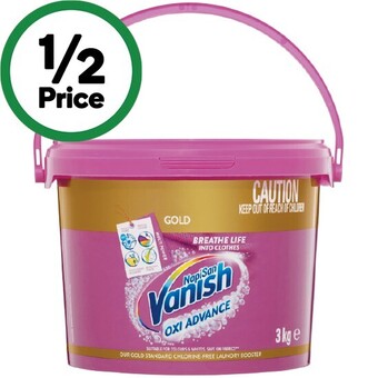 Woolworths Vanish gold oxi advance pink laundry soaker 3 kg offer