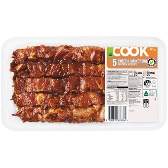 Woolworths Woolworths cook marinated kebabs 375g with rspca approved chicken – from the meat dept offer