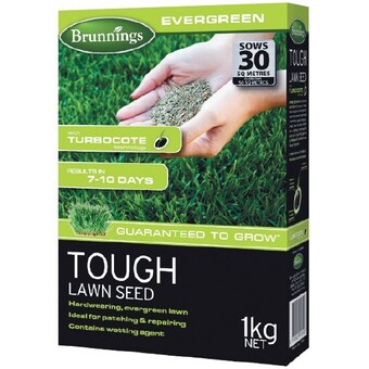 Woolworths Brunnings tough lawn seed 1 kg offer