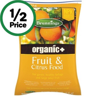 Woolworths Brunnings organic plus fertilisers 2.5 kg offer