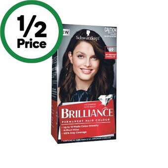 Woolworths Schwarzkopf brilliance permanent hair colour offer