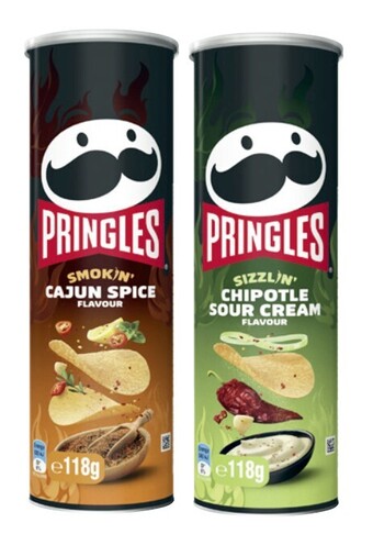 Coles Pringles potato crisps 118g-134g offer