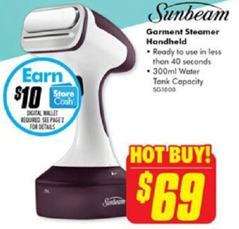 The Good Guys Garment Steamer Handheld offer