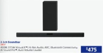 Retravision 2.1ch Soundbar offer