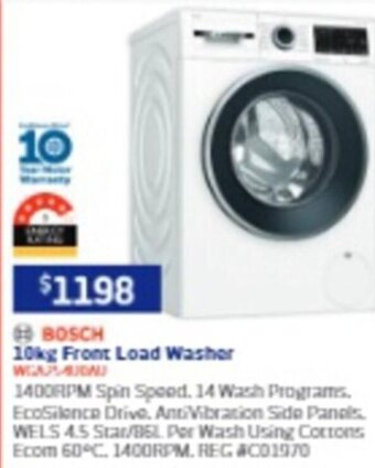 Retravision 10kg Front Load Washer offer