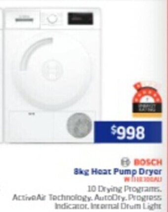 Retravision 8kg Heat Pump Dryer offer