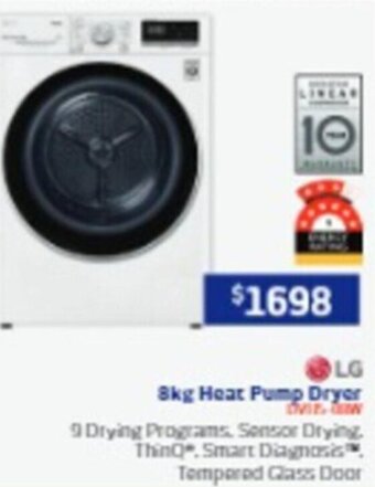 Retravision 8kg Heat Pump Dryer offer