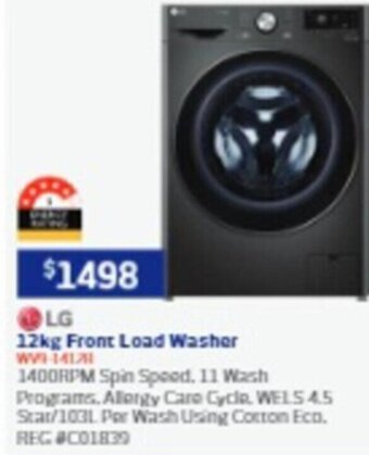 12kg Front Load Washer