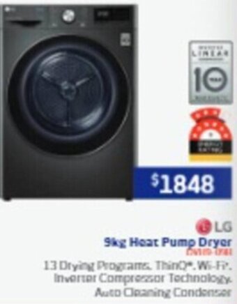 Retravision 9kg Heat Pump Dryer offer