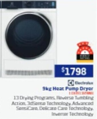 Retravision 9kg Heat Pump Dryer offer