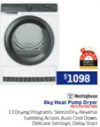 Retravision 8kg Heat Pump Dryer offer