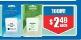 Chemist Warehouse Dental Floss Plain or Mint 100m offer