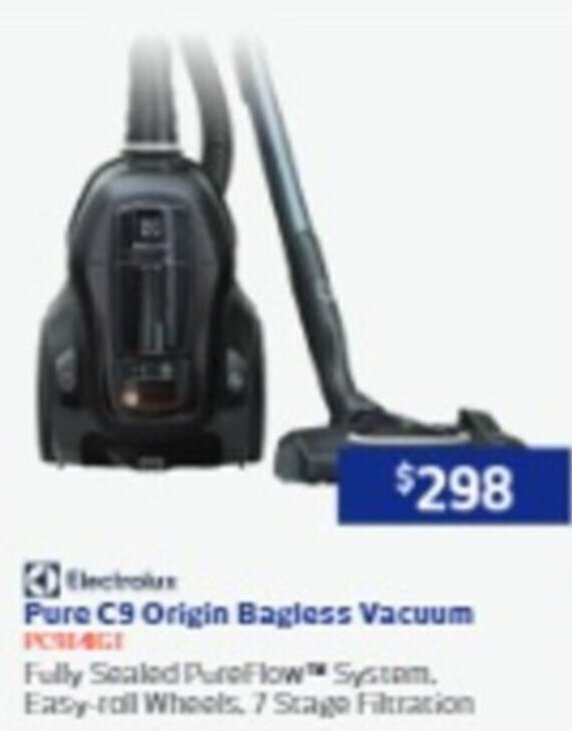 Pure C9 Origin Bagless Vacuum offer at Retravision