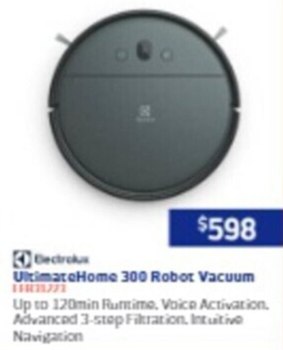 Ultimate Home 300 Robot Vacuum offer at Retravision
