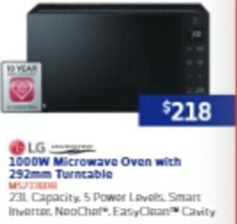 Retravision 1000W Microwave Oven with 292mm Turntable offer