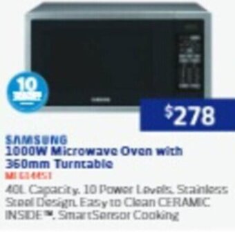 Retravision 1000W Microwave Oven with 360mm Turntable offer