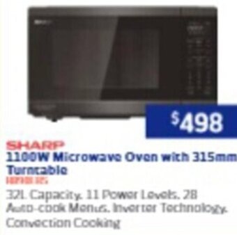 Retravision 1100W Microwave Oven with 315mm Turntable offer