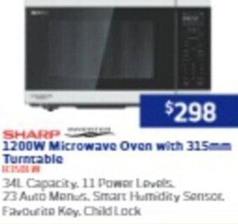 Retravision 1200W Microwave Oven with 315mm Turntable offer