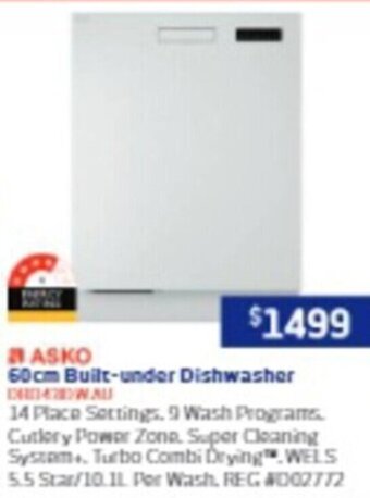 Retravision 60cm Built-under Dishwasher offer