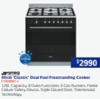 Retravision 90cm 'Classic' Dual Fuel Freestanding Cooker offer