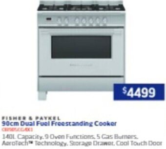 Retravision 90cm Dual Fuel Freestanding Cooker offer