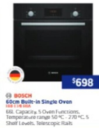 Retravision 60cm Built-in Single Oven offer