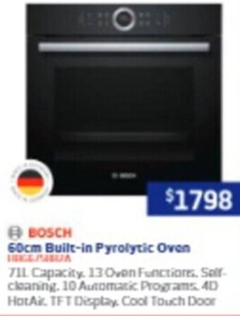 Retravision 60cm Built-in Pyrolytic Oven offer