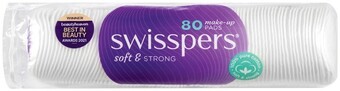 IGA Swisspers make‑up pads 80 pack offer