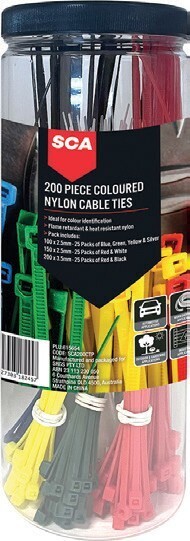 SuperCheap Auto Sca 200 pce assorted cable tie kit offer