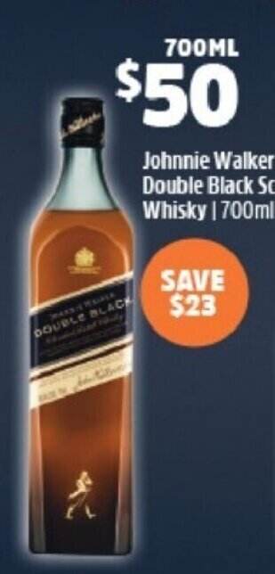 BWS Johnnie Walker Double Black Scotch Whisky 700ml offer