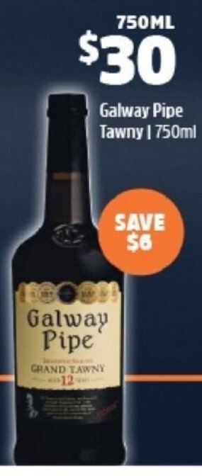 BWS Galway Pipe Tawny 750ml offer