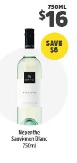 BWS Nepenthe Sauvignon Blanc 750ml offer