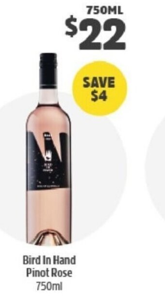 BWS Bird In Hand Pinot Rose 750ml offer