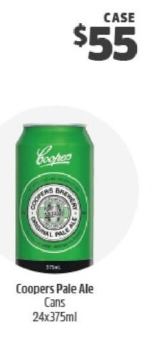 Coopers Pale Ale Cans 24x375ml