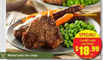 Tasman Butchers Minted Lamb Loin Chops offer