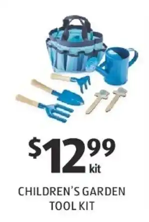 ALDI Children's Garden Tool Kit offer