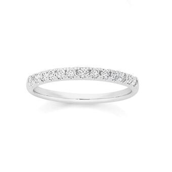 Angus & Coote 18ct white gold diamond band offer