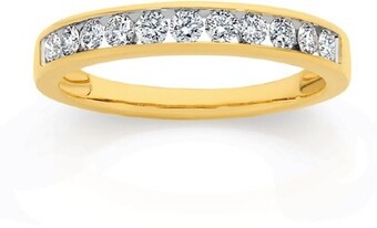Angus & Coote 9ct gold diamond anniversary band offer