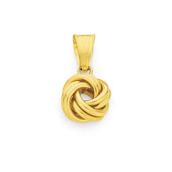 Angus & Coote 9ct gold knot pendant offer