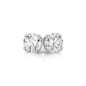 Angus & Coote Sterling silver 7mm cubic zirconia stud earrings offer